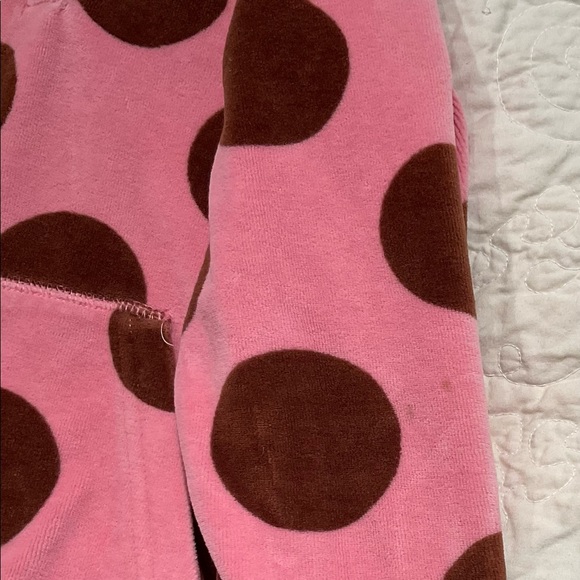 VGUC Boden Pink w/Brown Polka Dots Terry Swim Cover - Picture 3 of 5